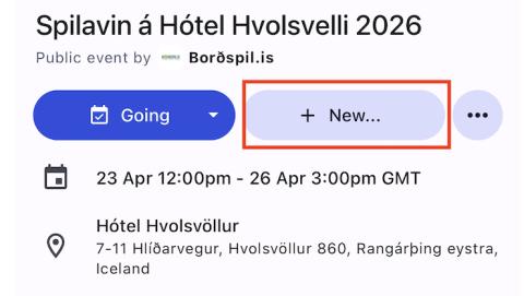 Nýtt spil - Aftergame